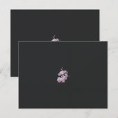 Carte postale florale de luxe Dark Elegance (Devant / Derrière)