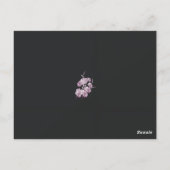 Carte postale florale de luxe Dark Elegance (Dos)