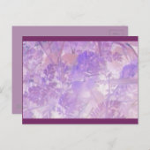 Carte postale florale Lavender (Devant / Derrière)
