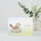 Carte postale florale Little Bird Gold (Debout devant)