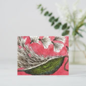 Carte postale florale "Milkweed Pod" (Debout devant)