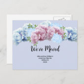 Carte postale florale que nous avons déplacée (Devant / Derrière)