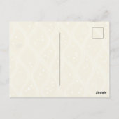 Carte postale florale recto-verso à l'esthétique d (Dos)