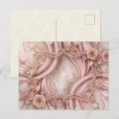 Carte postale florale recto-verso à l'esthétique d (Devant / Derrière)