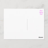 Carte postale florale rose violet lotus (Dos)