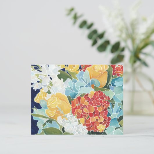 Carte Postale Florals II de minuit (Debout devant)