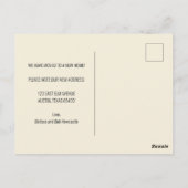 Carte Postale Floraux d'aquarelle gras Nous avons déplacé une no (Dos)