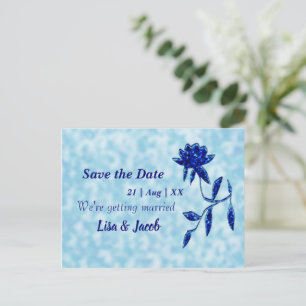 Carte Postale Flore bleue de minuit