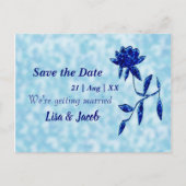 Carte Postale Flore bleue de minuit (Devant)