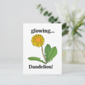 Carte Postale Flore de fleur de Dandelion (Debout devant)