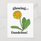 Carte Postale Flore de fleur de Dandelion (Devant)