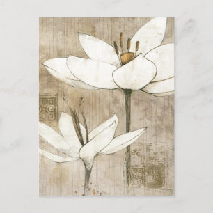 Carte Postale Flore dessinée par crayon