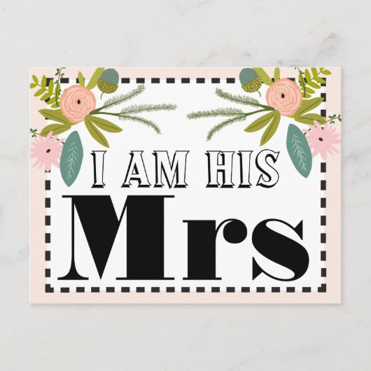 Carte Postale Flore et Faune Je suis Sa Madame. (Devant)