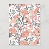 Carte Postale Flore inspirée par la nature : Motif de fleurs de (Devant)