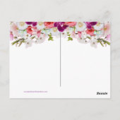 Carte Postale Flore postale Tarjeta - Personnalisable (Dos)