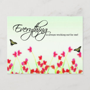 Carte Postale Flore rouge - Tout fonctionne toujours