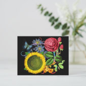 Carte Postale Flore vintage (Debout devant)
