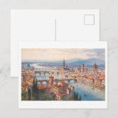 Carte Postale Florence ciel vintage (Devant / Derrière)