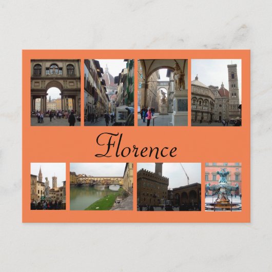 Carte Postale Florence Collage (Devant)