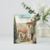 Carte Postale Florence d'inspiration vintage (Debout devant)