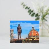 Carte Postale Florence Duomo Dome Antony Gormley (Debout devant)