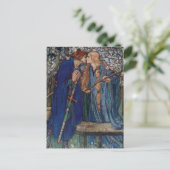 Carte Postale Florence Harrison Lancelot au jardin (Debout devant)