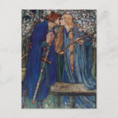 Carte Postale Florence Harrison Lancelot au jardin (Devant)