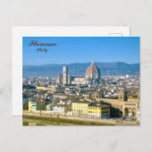 Carte Postale Florence, Italie (Devant / Derrière)