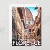 Carte Postale Florence, Italie (Devant / Derrière)