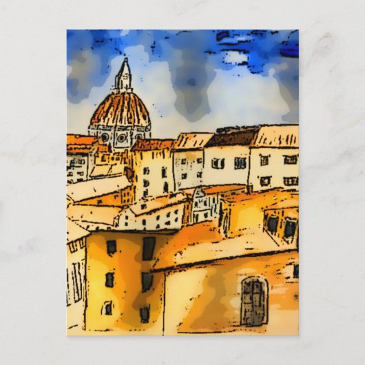 Carte Postale Florence Italie (Devant)