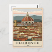 Carte Postale Florence, Italie (Devant / Derrière)