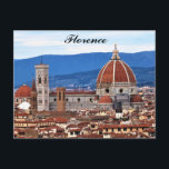 Carte Postale Florence Italie Cathédrale Italie Voyage italien<br><div class="desc">N'importe qui aimerait recevoir cette carte postale vintage de voyage italienne avec une belle photo de la Cathédrale de Père Noël Maria del Fiore à Florence,  Italie!</div>