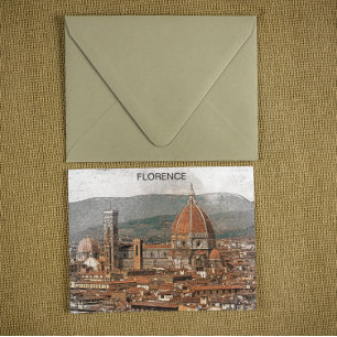 Carte Postale Florence Italie Duomo Cathédrale Voyage