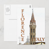 Carte Postale Florence, Italie II (Devant / Derrière)