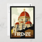 Carte postale Florence Italie Imprimer Salutations (Devant / Derrière)