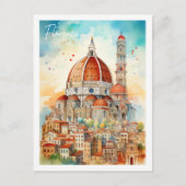 Carte Postale Florence Italie Lieu de voyage célèbre (Devant)