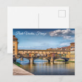 Carte Postale Florence Italie|Ponte Vecchio Photo (Devant / Derrière)