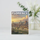 Carte Postale Florence Italie Skyline Travel (Debout devant)