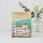 Carte Postale Florence, Italie Vintage voyage rétro (Debout devant)