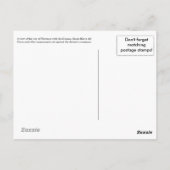 Carte Postale Florence Italie Voyage Keepsaké cadeau (Dos)