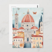 Carte Postale Florence Italie Voyages (Devant / Derrière)