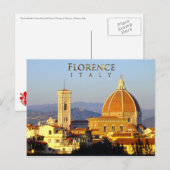 Carte Postale Florence - Père Noël Maria del Fiore (Devant / Derrière)