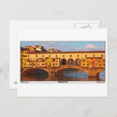 Carte Postale Florence - Ponte Vecchio (Devant / Derrière)