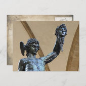 Carte Postale florence, sculpture italienne (Devant / Derrière)