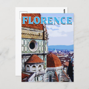 Carte Postale Florence : Un voyage à travers l'art, l'histoire e