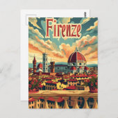 Carte Postale Florence Vintage (Devant / Derrière)