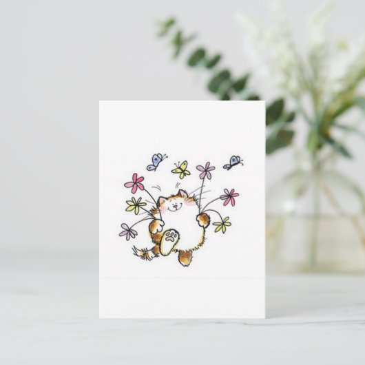 Carte Postale Flores de Gato com (Debout devant)