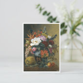 Carte Postale Flores exotiques dans un vase grec (Debout devant)