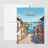 Carte Postale Flores Guatemala (Devant / Derrière)