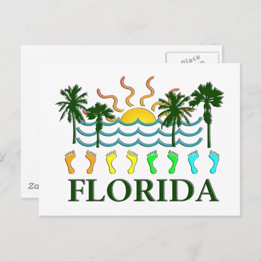 CARTE POSTALE FLORIDA (Devant / Derrière)